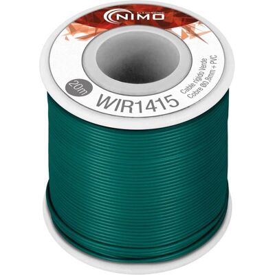Nimo - 1x0.8mm - Verde - 20m - Cabo de cobre Nimo - 1x0.8mm - Verde - 20m - Cabo de cobre