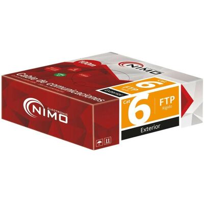 Nimo Kabel 100m Schwarz Außen Cat6 F/UTP AWG23 Nimo Kabel 100m Schwarz Außen Cat6 F/UTP AWG23