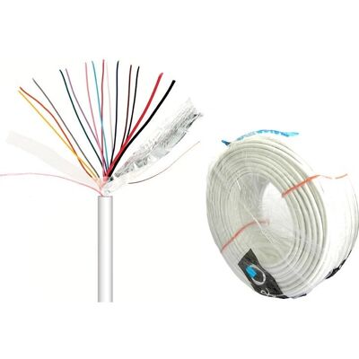 Nimo - AlarmVideoCable - 14 conductores 12x0,22 mm² + 2x0,75 mm² - 100 m - Cable Nimo - AlarmVideoCable - 14 conductores 12x0,22 mm² + 2x0,75 mm² - 100 m - Cable