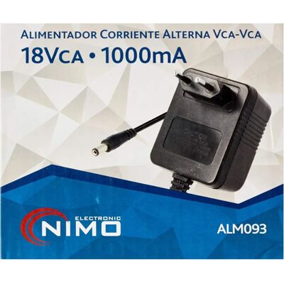 NIMO Fonte de alimentação - 18V 1A NIMO Fonte de alimentação - 18V 1A