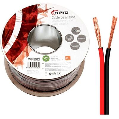 Câble Haut-parleur NIMO - 2 x 1,5 mm Bicolor 100M - Publicité Câble Haut-parleur NIMO - 2 x 1,5 mm Bicolor 100M - Publicité
