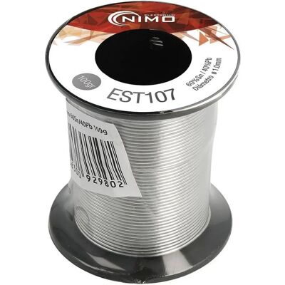 Cable NIMO est107 - Hilo de estaño 60/40 100g Cable NIMO est107 - Hilo de estaño 60/40 100g