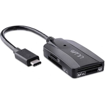 Lector de Tarjetas Sveon SCT310 - USB-C, SD/MMC - Negro Lector de Tarjetas Sveon SCT310 - USB-C, SD/MMC - Negro