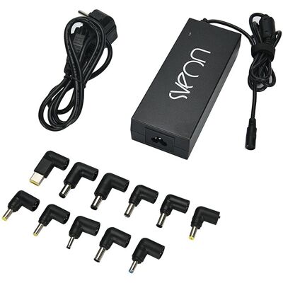 Cargador SAC120N de Sveon - 120W, Interior, Negro, con 11 conectores Cargador SAC120N de Sveon - 120W, Interior, Negro, con 11 conectores