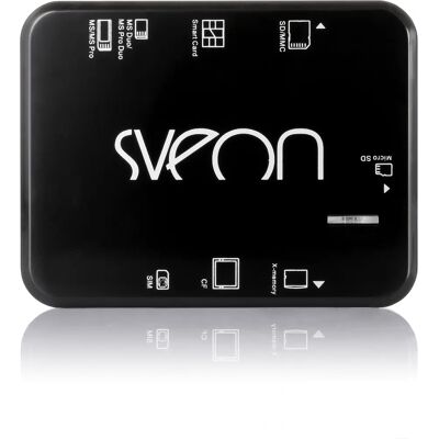 Leitor de Cartões USB Preto SCT016M Sveon Leitor de Cartões USB Preto SCT016M Sveon