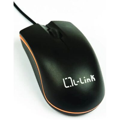 Ratón óptico USB L-Link 2081 - Ambidiestro - 1200 dpi - Negro Ratón óptico USB L-Link 2081 - Ambidiestro - 1200 dpi - Negro