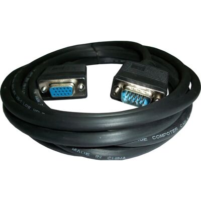 Cable VGA 3GO Negro 10m - Conector D-Sub Cable VGA 3GO Negro 10m - Conector D-Sub