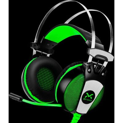 Auriculares Droxio HADLOK - Auriculares para juegos con micrófono cableados negro/verde Auriculares Droxio HADLOK - Auriculares para juegos con micrófono cableados negro/verde