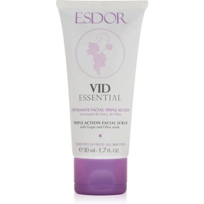 Exfoliante facial triple acción Vid essential 50 ml - Esdor Exfoliante facial triple acción Vid essential 50 ml - Esdor