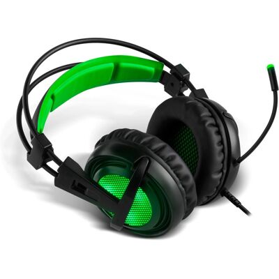 Casque filaire BG Xonar-X6 - Casque Gaming - Noir, Vert Casque filaire BG Xonar-X6 - Casque Gaming - Noir, Vert