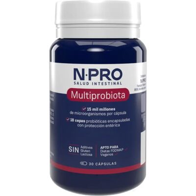 NPro Multiprobiota - Soporte de microbiota - Suplemento probiótico NPro Multiprobiota - Soporte de microbiota - Suplemento probiótico