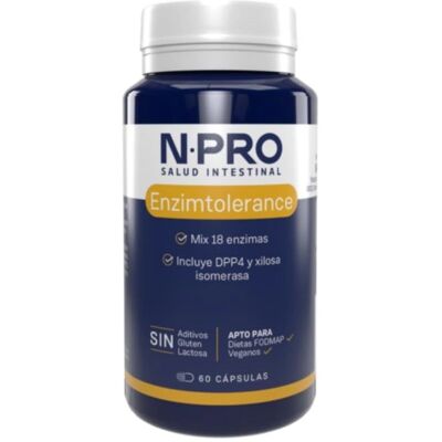 NPro Enzymtolerance - Suplemento Digestivo - 60 Cápsulas NPro Enzymtolerance - Suplemento Digestivo - 60 Cápsulas