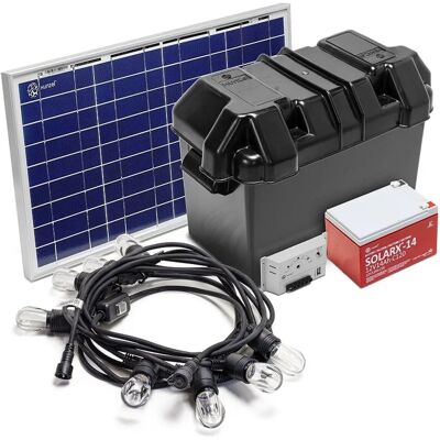 Kit de iluminación LED solar Xunzel S-LINE 30-08S Kit de iluminación LED solar Xunzel S-LINE 30-08S