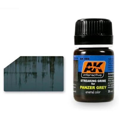 AK Interactive Panzer Grey Émail - Haute Qualité Effet Salissure en Rayures - 35mL - Publicité AK Interactive Panzer Grey Émail - Haute Qualité Effet Salissure en Rayures - 35mL - Publicité