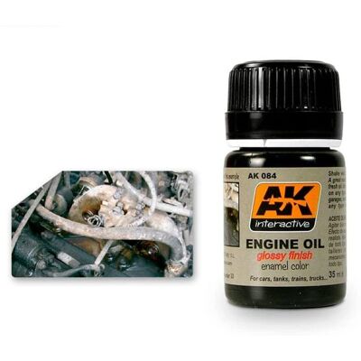 Huile Moteur Fraîche d'AK Interactive - Produit de vieillissement pour maquettes - Publicité Huile Moteur Fraîche d'AK Interactive - Produit de vieillissement pour maquettes - Publicité
