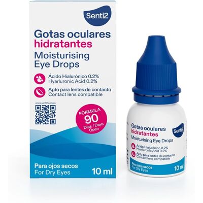 Senti2 Gouttes Oculaires Hydratantes - 0,2ha - Pour Yeux Secs Senti2 Gouttes Oculaires Hydratantes - 0,2ha - Pour Yeux Secs