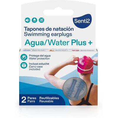 Senti2 Agua Plus+ Tampões de Natação - Tampões de Natação Senti2 Agua Plus+ Tampões de Natação - Tampões de Natação