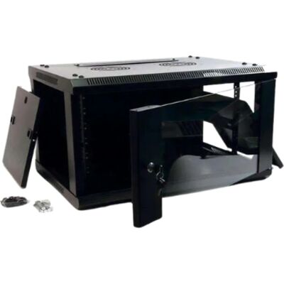 Armario de Pared Powergreen 19" 4U - Gabinete de Montaje en Pared Armario de Pared Powergreen 19" 4U - Gabinete de Montaje en Pared