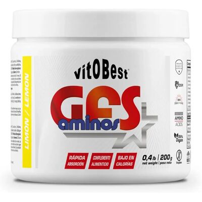 Vit.O.Best Gfs Aminos Polvo Limón - Suplemento para el rendimiento deportivo Vit.O.Best Gfs Aminos Polvo Limón - Suplemento para el rendimiento deportivo