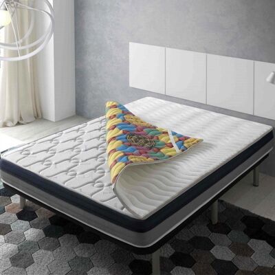 ECO-DE Topper Viscoelástica Tourmalina 4d 160x190 - Surmatelas - Publicité ECO-DE Topper Viscoelástica Tourmalina 4d 160x190 - Surmatelas - Publicité