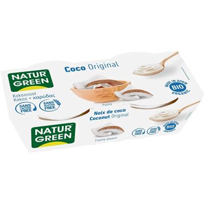 Postre de coco BIO Naturgreen - 2 x 125g Postre de coco BIO Naturgreen - 2 x 125g