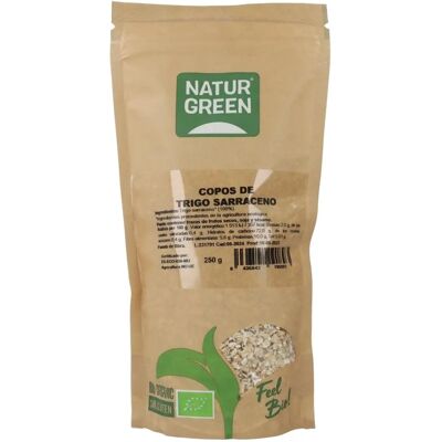 NaturGreen Buchweizenflocken - Glutenfrei, Bio, 250g NaturGreen Buchweizenflocken - Glutenfrei, Bio, 250g