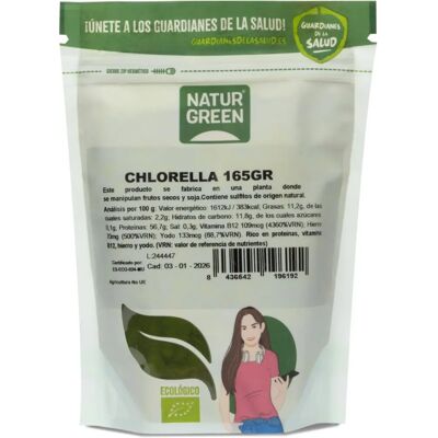 Naturgreen Chlorella 165g Powder - Dietary Supplement Naturgreen Chlorella 165g Powder - Dietary Supplement