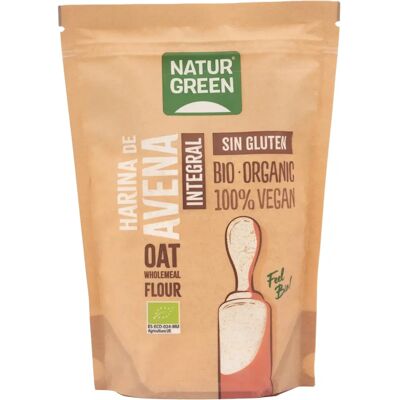 Farine d'avoine entière biologique sans gluten - Farine - Publicité Farine d'avoine entière biologique sans gluten - Farine - Publicité