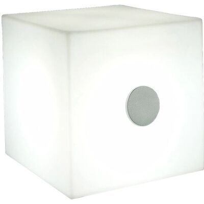 Stolik boczny Cuby 45 z LED RGB i głośnikiem Bluetooth - Wewnętrzny/Zewnętrzny Stolik boczny Cuby 45 z LED RGB i głośnikiem Bluetooth - Wewnętrzny/Zewnętrzny