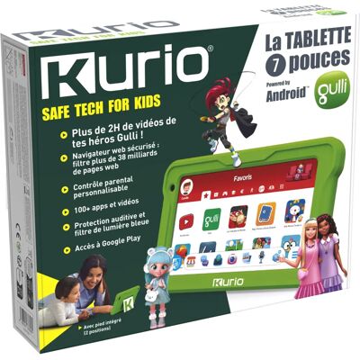 Kurio C23112FR1 tablette pour enfants - Écran tactile 7 pouces, Android 13, 32 Go - Publicité Kurio C23112FR1 tablette pour enfants - Écran tactile 7 pouces, Android 13, 32 Go - Publicité
