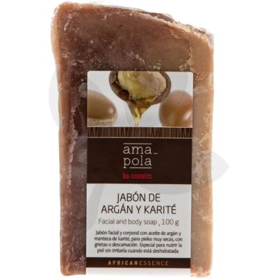 Jabón de argán y karité - Limpiador facial y corporal Jabón de argán y karité - Limpiador facial y corporal