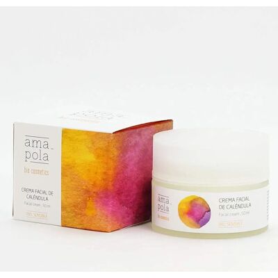 Amapola Biocosmetics Crema Facial de Caléndula - Piel Sensible - 50ml Amapola Biocosmetics Crema Facial de Caléndula - Piel Sensible - 50ml