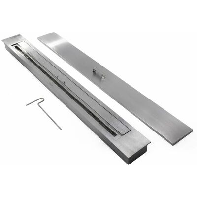 PURLINE Bruciatore Bioetanolo - Argento - 35cm Acciaio - 11.5L PURLINE Bruciatore Bioetanolo - Argento - 35cm Acciaio - 11.5L