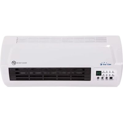 Calefactor cerámico de pared 2000W Purline - Silencioso, mando a distancia, temporizador Calefactor cerámico de pared 2000W Purline - Silencioso, mando a distancia, temporizador