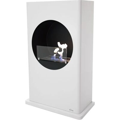 Purline Dionysus Bianco Nero Camino a bioetanolo da interno - Indoor Freestanding Bio-ethanol Fireplace Purline Dionysus Bianco Nero Camino a bioetanolo da interno - Indoor Freestanding Bio-ethanol Fireplace