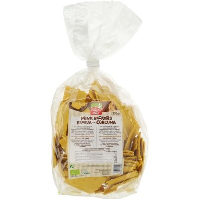 La Finestra sul Cielo Mini Crackers de Espelta con Cúrcuma y Pimienta - Crackers La Finestra sul Cielo Mini Crackers de Espelta con Cúrcuma y Pimienta - Crackers