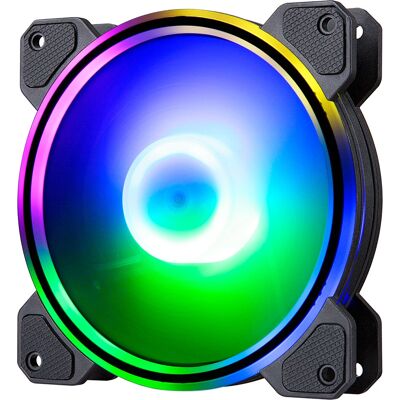 Hiditec N9-ARGB Ventilateur pour boîtier PC - Ventilateur 12 cm Noir Hiditec N9-ARGB Ventilateur pour boîtier PC - Ventilateur 12 cm Noir
