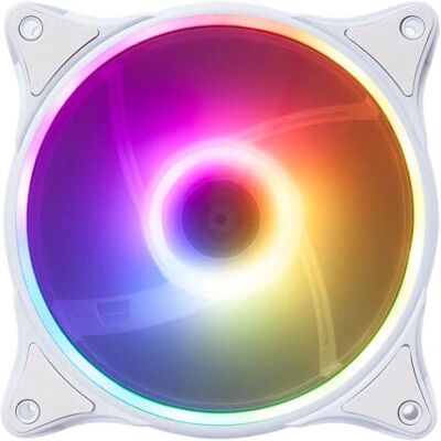 Hiditec VGCH10009 ARGB Weiß 12cm PC-Lüfter Hiditec VGCH10009 ARGB Weiß 12cm PC-Lüfter