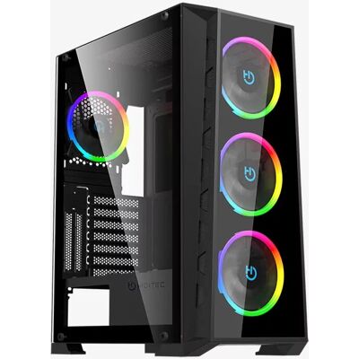 Hiditec Schwarz ATX Tower PC-Gehäuse Hiditec Schwarz ATX Tower PC-Gehäuse