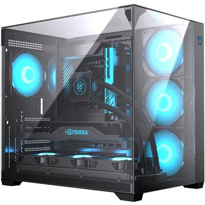 Hiditec Sky Schwarzer Computer Gehäuse - Gaming Tower Hiditec Sky Schwarzer Computer Gehäuse - Gaming Tower