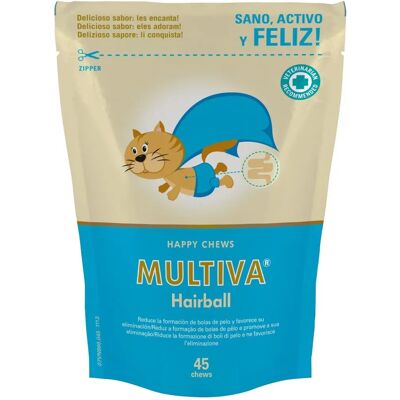 Vetnova Multiva Hairball 45 Tuggtabletter - Kattens kosttillskott mot hårbollar Vetnova Multiva Hairball 45 Tuggtabletter - Kattens kosttillskott mot hårbollar