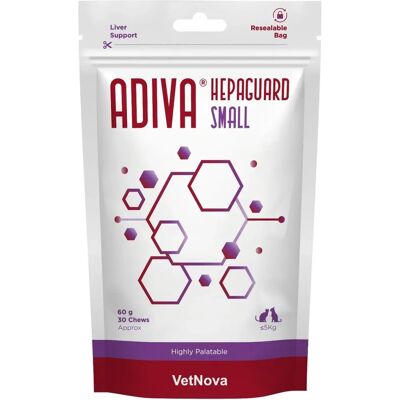 VetNova ADIVA Hepaguard - Pequeno 30 mastigáveis VetNova ADIVA Hepaguard - Pequeno 30 mastigáveis