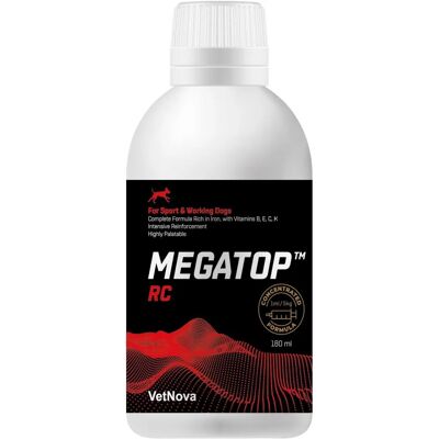 Complément Vetnova Megatop RC pour Animaux 180ml - Publicité Complément Vetnova Megatop RC pour Animaux 180ml - Publicité