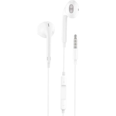 Tech One TEC1001 Kopfhörer - Mikrofon, 3,5 mm Klinke, Weiß Tech One TEC1001 Kopfhörer - Mikrofon, 3,5 mm Klinke, Weiß