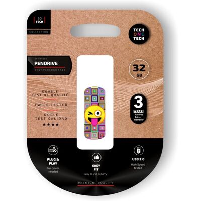 TECH ONE TECH TEC4402-32 Memoria USB - 32GB - Multicolor TECH ONE TECH TEC4402-32 Memoria USB - 32GB - Multicolor
