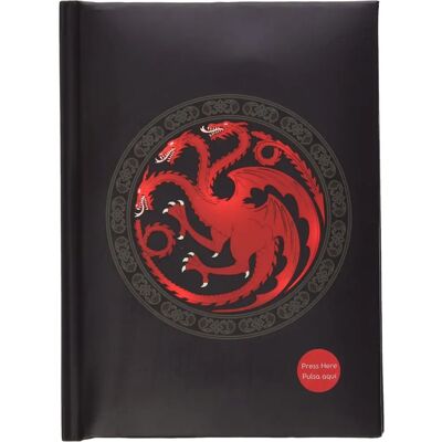 SD Toys Merchandising Targaryen Light-Effect Notebook - Game of Thrones SD Toys Merchandising Targaryen Light-Effect Notebook - Game of Thrones