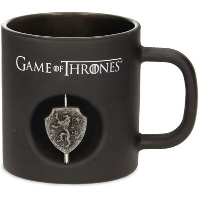 Mug Game of Thrones Logo Rotatif 3D Lannister Cristal Noir - Tasse - Publicité Mug Game of Thrones Logo Rotatif 3D Lannister Cristal Noir - Tasse - Publicité