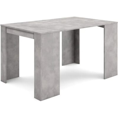 Skraut Home Modèle 140cm - Table Extensible Moderne en Ciment - Publicité Skraut Home Modèle 140cm - Table Extensible Moderne en Ciment - Publicité