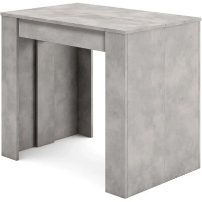Skraut Home - Erweiterbare Konsole & Esstisch - Beton - 220cm - Für 10 Personen Skraut Home - Erweiterbare Konsole & Esstisch - Beton - 220cm - Für 10 Personen