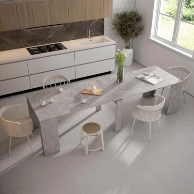 Mesa Extensible Skraut Home - Acabado Cemento - 301cm Mesa Extensible Skraut Home - Acabado Cemento - 301cm